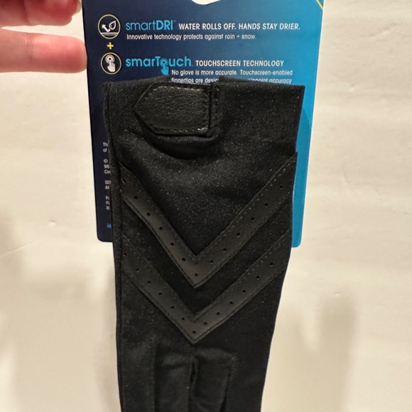 Isotoner SmartDRI Touchscreen Woman's Gloves- Black - Picture 4 of 7